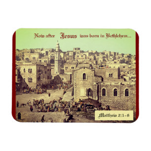 Christliches Bibelzitat Jesus Heiliges Land Foto  Magnet