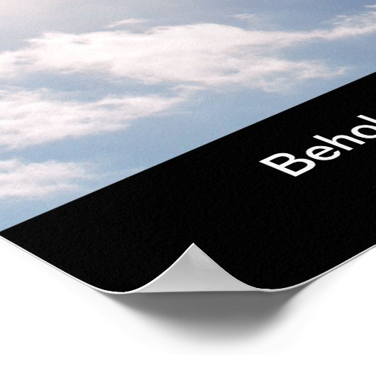 Christliches biblisches Poster. Matthew 6:26 Poster (Ecke)