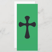 Christliches blaues Kreuz (Vorne/Hinten)