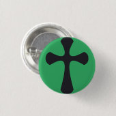 Christliches blaues Kreuz Button (Vorne & Hinten)