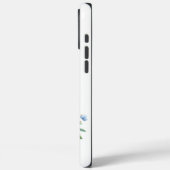 Christliches Blaues Kreuz durch blühende Blume Case-Mate iPhone Hülle (Rückseite / Links)