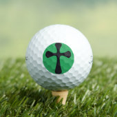 Christliches blaues Kreuz Golfball (Insitu T-Shirt)