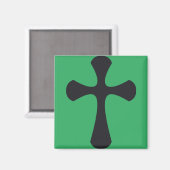 Christliches blaues Kreuz Magnet (Vorderseite/Rückseite)