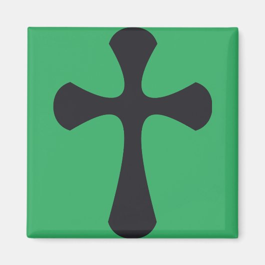 Christliches blaues Kreuz Magnet (Vorne)