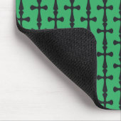 Christliches blaues Kreuz Mousepad (Ecke)