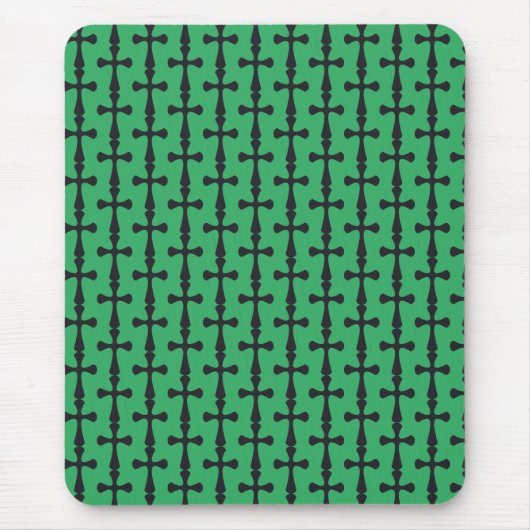 Christliches blaues Kreuz Mousepad (Vorne)
