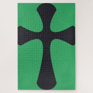 Christliches blaues Kreuz Puzzle