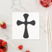 Christliches blaues Kreuz Serviette (Beispiel)