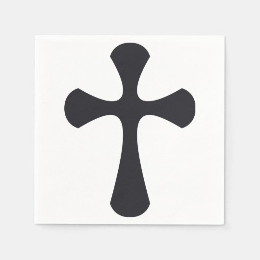 Christliches blaues Kreuz Serviette (Vorderseite)