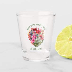 Christliches BLOOM, IN DEM SIE PLANTIERT SIND Pfla Schnapsglas