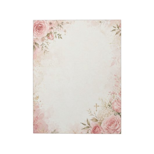 Christliches Blumen Notizbuch Notizblock (Rotiert)
