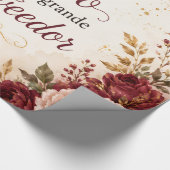 Christliches Blumenverpackungspapier | Gott ist me Geschenkpapier (Ecke)