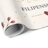 Christliches Blumenverpackungspapier | Gott ist me Geschenkpapier (Rolleneckpunkt)