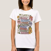 Christliches Boho Shirt, Wildblume Bible Verse Shi T-Shirt (Vorderseite)