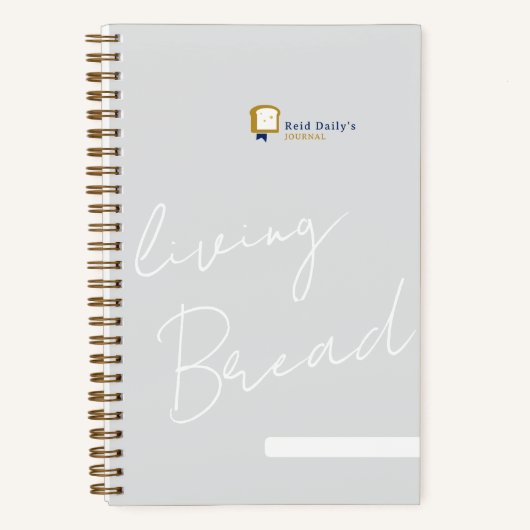 Christliches Brot-Logo | Living Bread Journal Notizblock (Vorderseite)