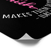 Christliches Brustkrebs-Bewusstsein Glaube Luke 13 Poster (Ecke)