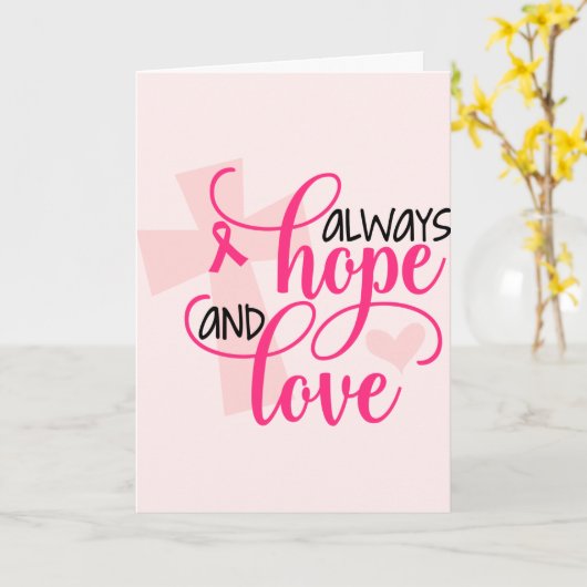 Christliches Brustkrebs-Bewusstsein mit der Schrif Karte (Gelbe Blume)