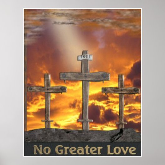 Christliches Calvary-Kunstposter Poster (Vorne)