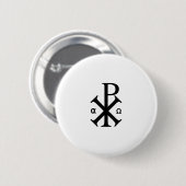 Christliches Chi-Rho-Symbol Button (Vorne & Hinten)