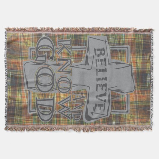 Christliches Christkreuz im Steingrauen T - Shirt Decke (Vorderseite)