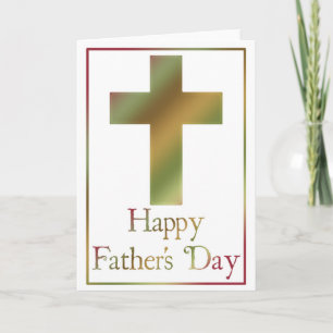 Christliches Cross-Design 5 Happy Vatertag Card Karte