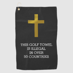 Christliches Cross - Illegal in über 50 Ländern Golfhandtuch