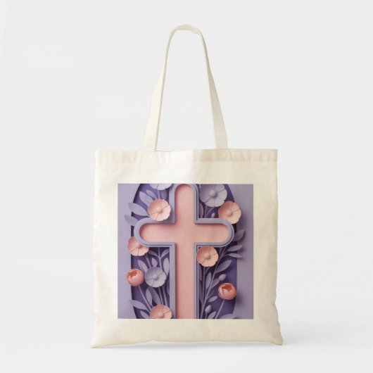 "Christliches Cross Jumbo Tote Bag - Design Tragetasche (Vorne)