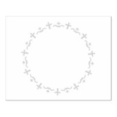 Christliches Cross-Medallion-Design Gummistempel (Prägung)