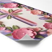 Christliches Cross Poster Print Ai Design (Ecke)