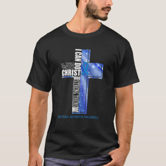 Christliches Cross Ribbo für juvenile Arthritis T-Shirt