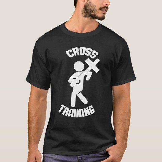 Christliches Cross Training Ostern T-Shirt (Vorderseite)