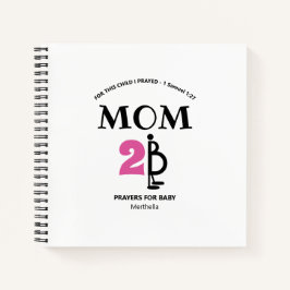 Christliches Custom Baby Prayers Predicancy Journa Notizblock
