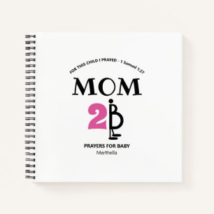 Christliches Custom Baby Prayers Predicancy Journa Notizblock