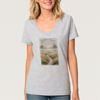 Christliches Damen-Römer 8:28 V-Ausschnitt T-Shirt