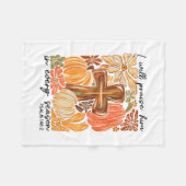 Christliches Dankfest Ich werde ihn in jeder  Fleecedecke (Vorderseite (Horizontal))
