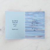 Christliches Denken in Ihrer Botschaft Wasser Karte (Innenseite)