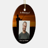 Christliches Denkmal - Golfspielen Keramik Ornament (Rechts)