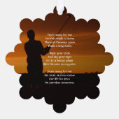 Christliches Denkmal - Golfspielen Ornament Karte (Rückseite)