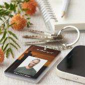 Christliches Denkmal - Golfspielen Schlüsselanhänger (Vorderseite rechts)