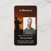 Christliches Denkmal - Golfspielen Visitenkarte (Vorderseite)