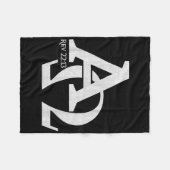 Christliches Design - Alpha und Omega die griechis Fleecedecke (Vorderseite (Horizontal))