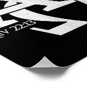 Christliches Design - Alpha und Omega die griechis Poster (Ecke)