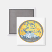 Christliches Design der Feith Move Mountains Magnet (Vorderseite/Rückseite)