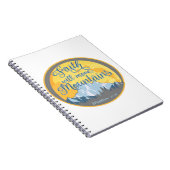 Christliches Design der Feith Move Mountains Notizblock (Rechte Seite)