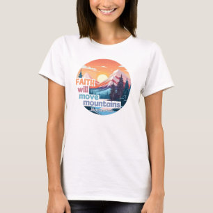 Christliches Design der Feith Move Mountains T-Shirt