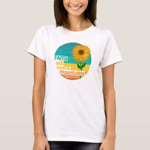 Christliches Design 'Glaube versetzt Berge' T-Shirt