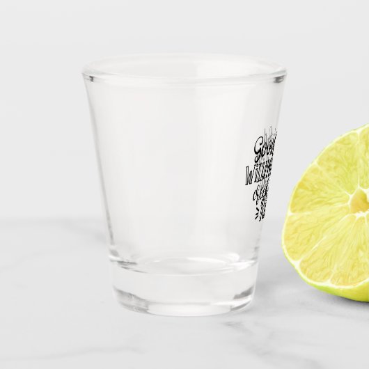 Christliches Design Guter Lord Willens Schnapsglas (Links)