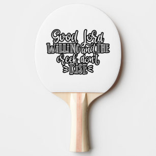 Christliches Design Guter Lord Willens Tischtennis Schläger