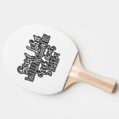 Christliches Design Guter Lord Willens Tischtennis Schläger (Seitenansicht)