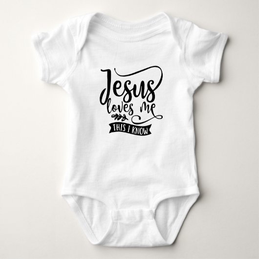 Christliches Design Jesus Liebe Baby Strampler (Vorderseite)